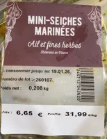 Mini seiches marinées