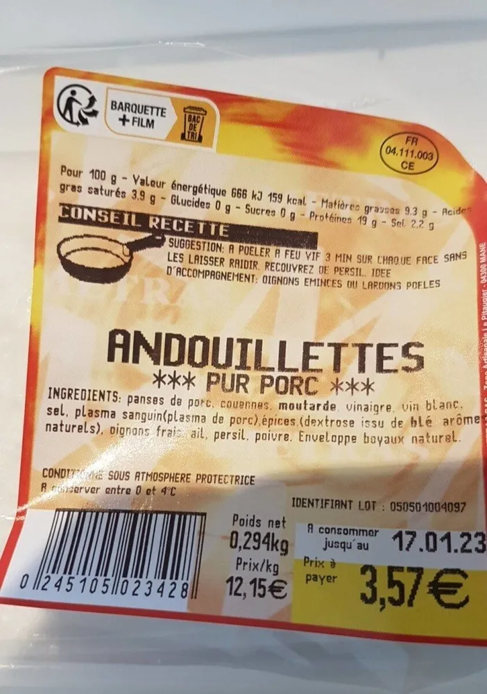 Andouilettes pur porc