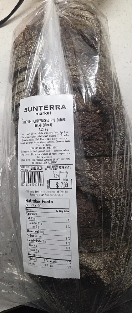 Bohemian Pumpernickel Rye Batard Bread