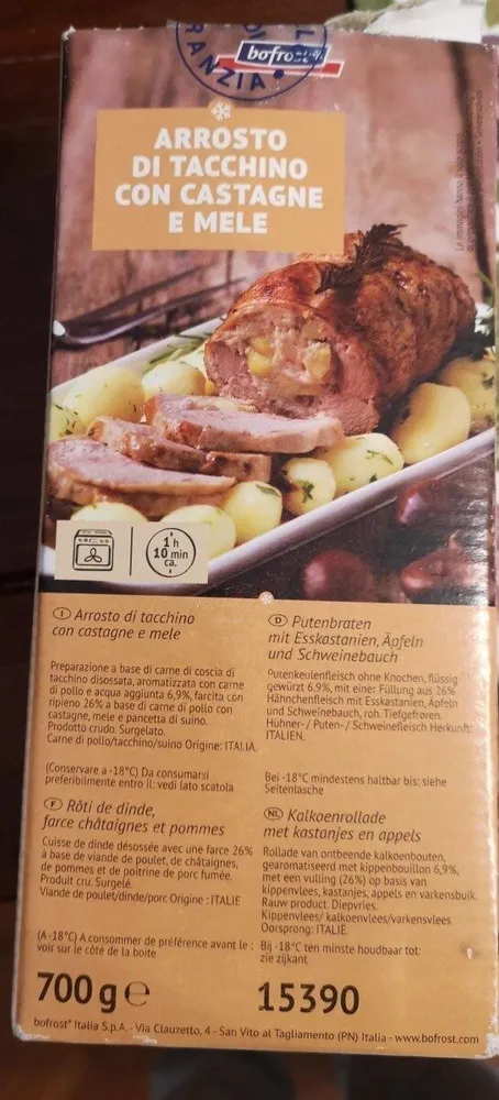 Arrosto di tacchino con castagne e mele