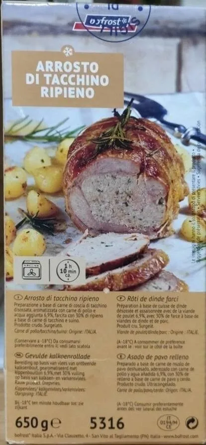 Arrosto di tacchino ripieno