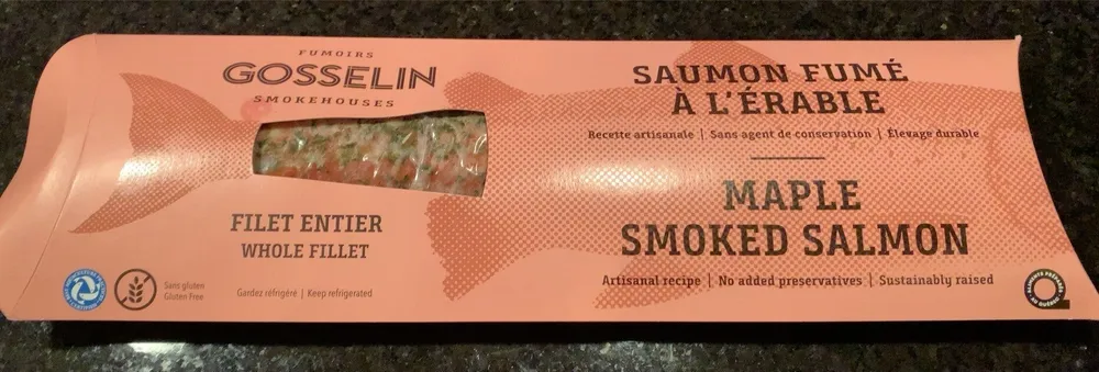 Saumon fumé à l’Érable