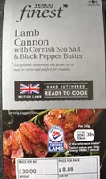 Lamb Cannon With Cornish Butter