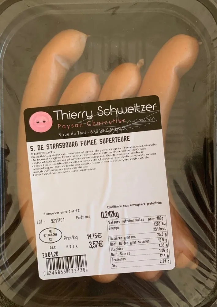 Saucisse de Strasbourg