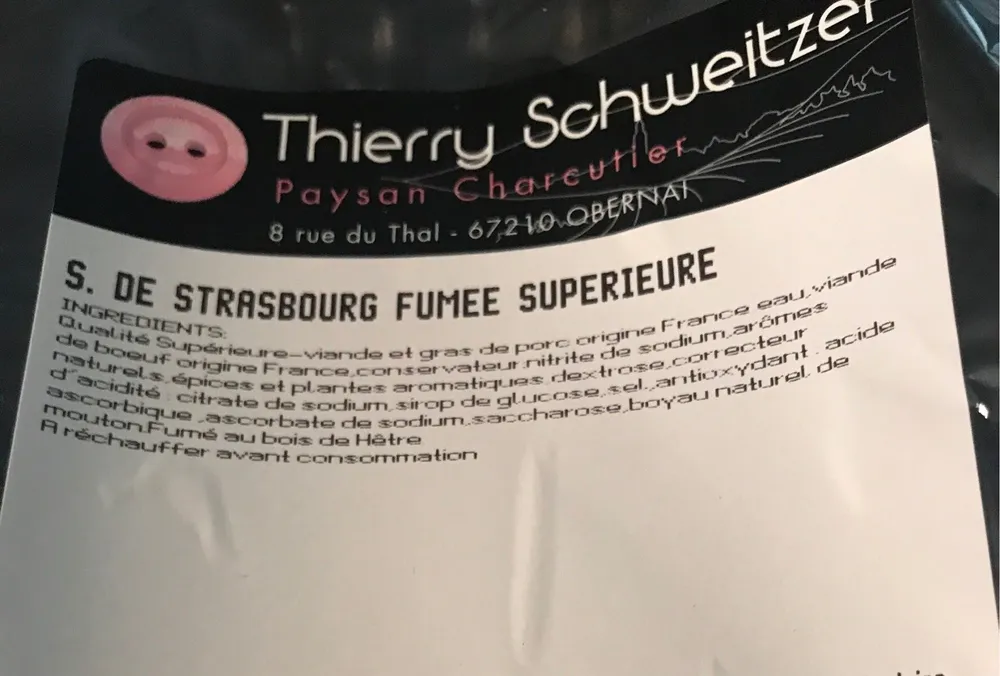 Saucisse de strasbourg