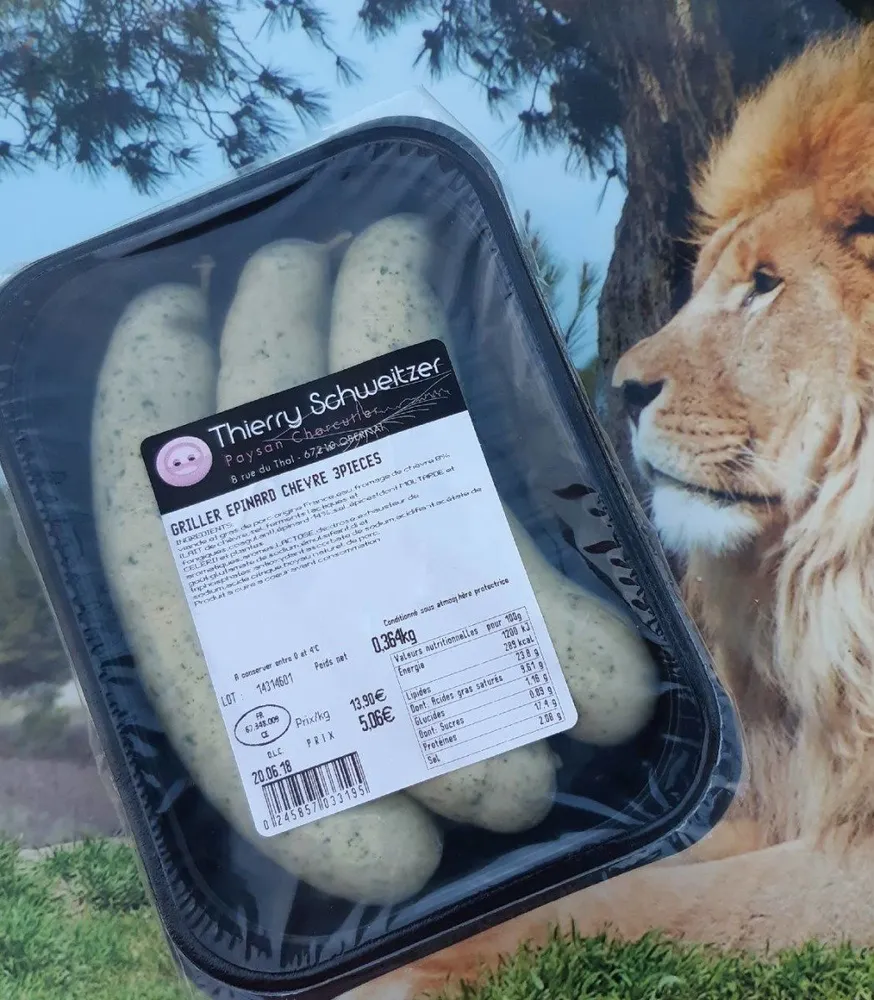 Saucisses à griller épinards chèvre