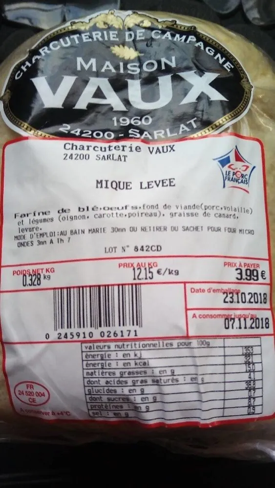 Mique levée