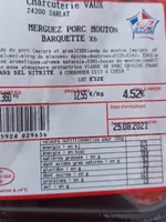 Merguez porc mouton x6