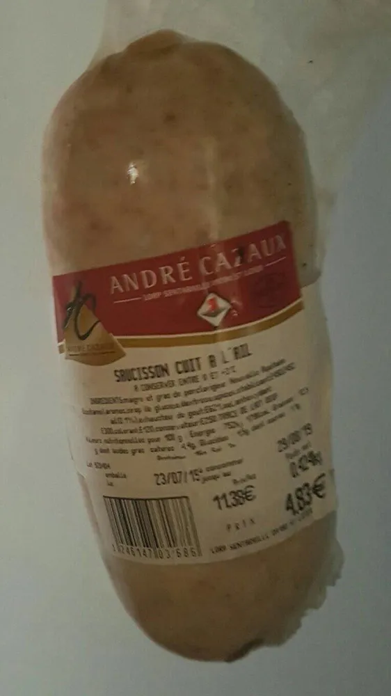 Saucisson cuit a l'ail