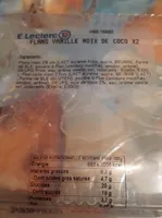 Flan vanille noix de coco