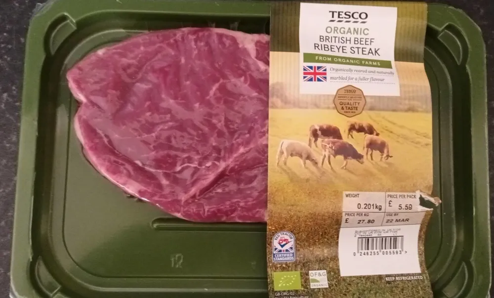 Organic British Beet Ribeye Steak