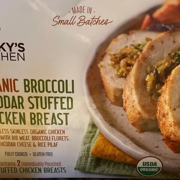 Organic Broccoli Cheddar Stuffed Chicken Breast