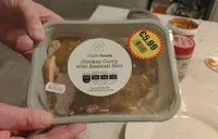 Chicken curry with basmati rice