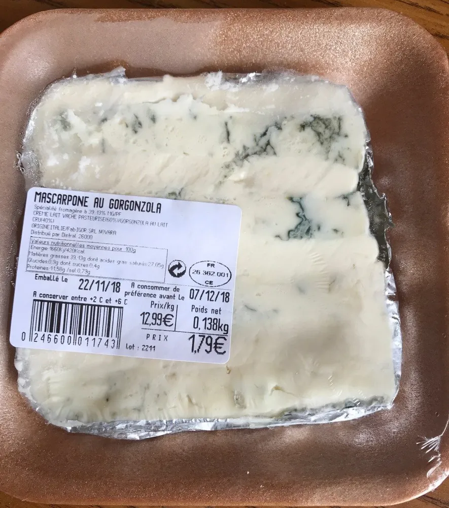 Mascarpone au gorgonzola