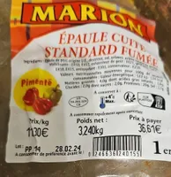 Epaule cuite standard fumee