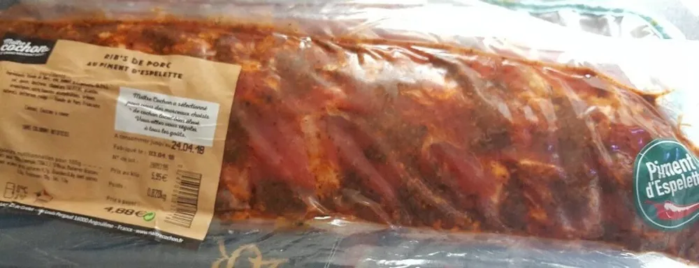 Rib s de porc au piment d espelette