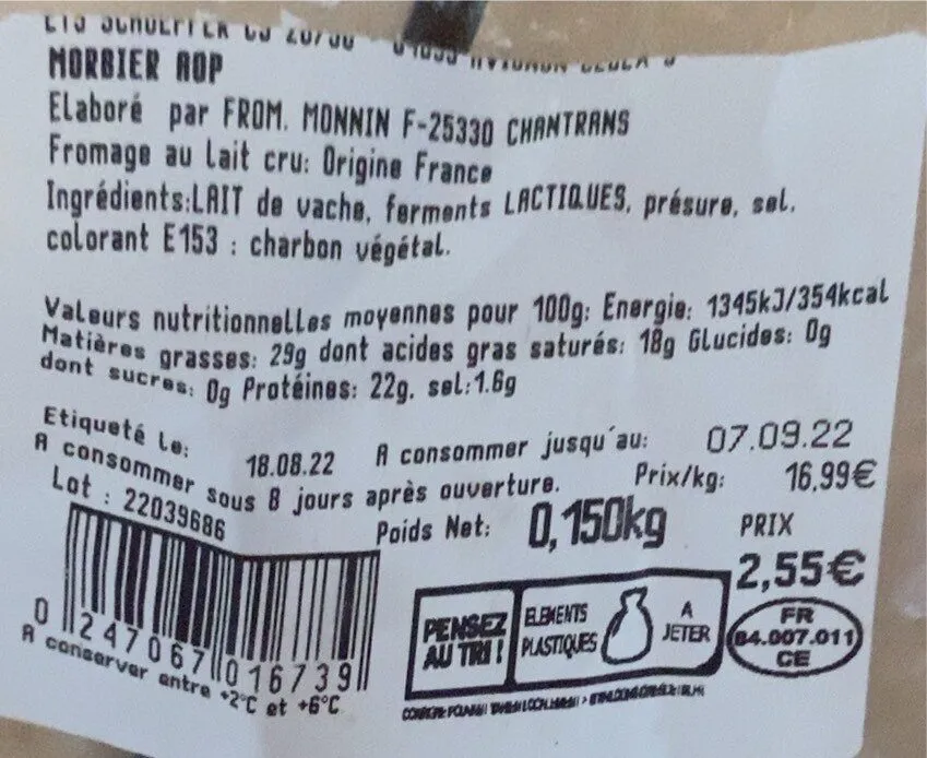 Fromages morbier