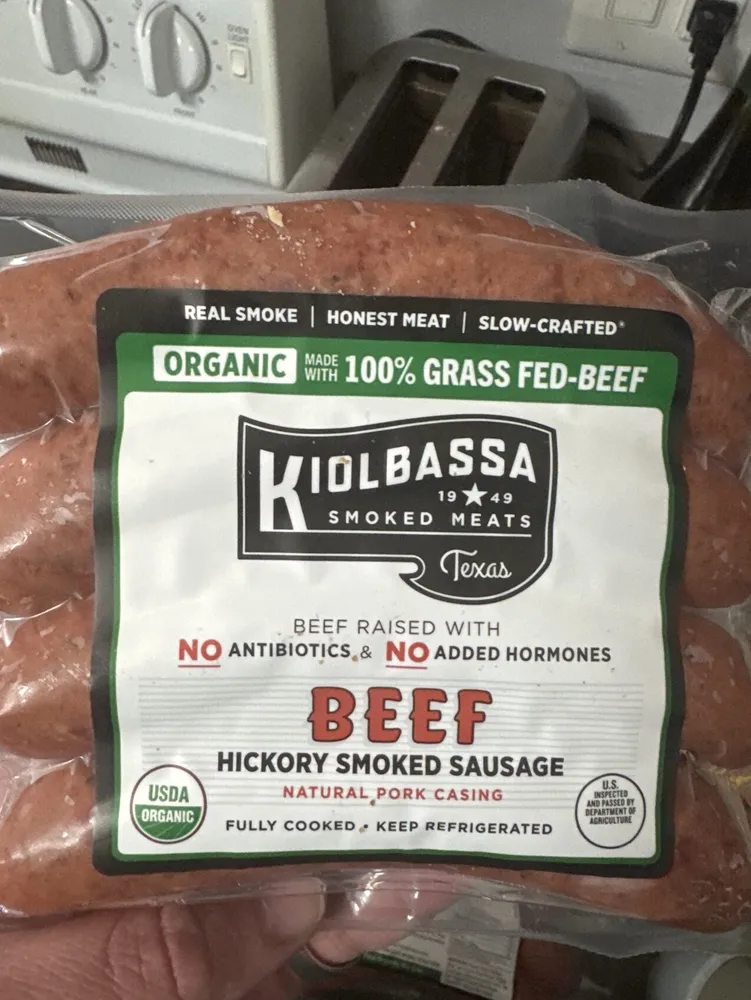 Hickory Smoked Beef Sausage