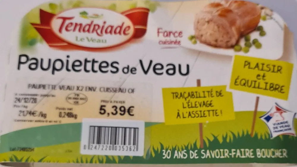 Paupiettes de veau