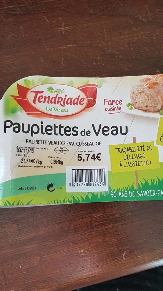 Paupiette de veau