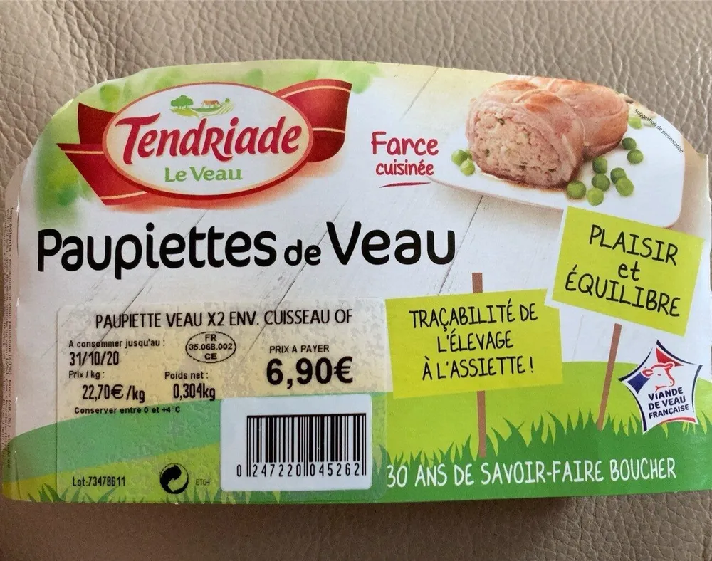 Paupiettes de Veau