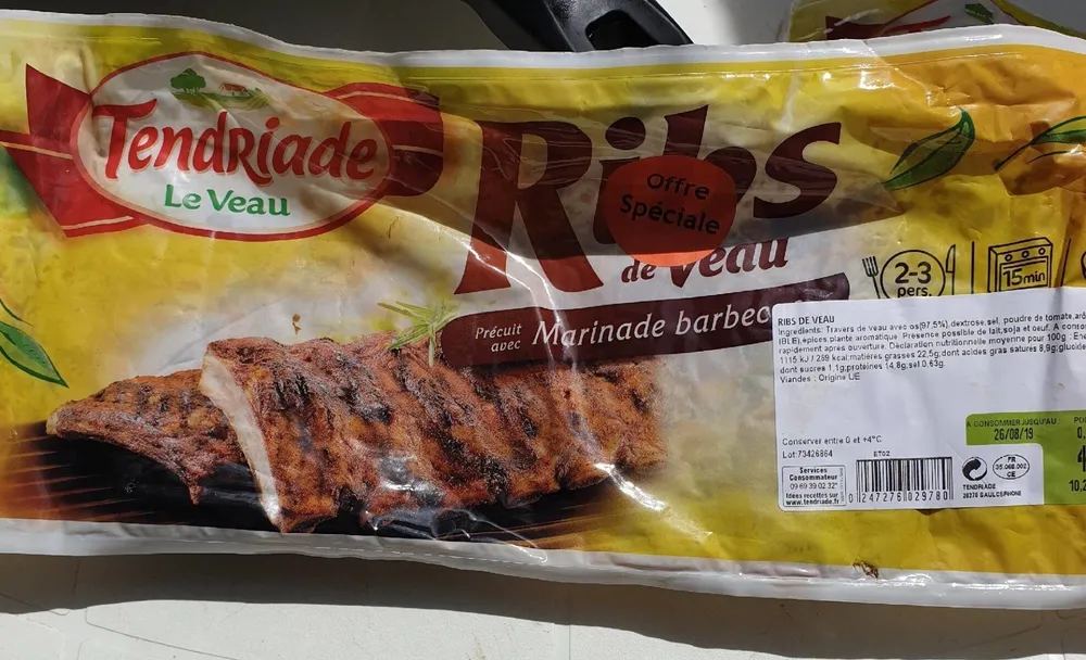 Ribs de veau Marinade barbecue