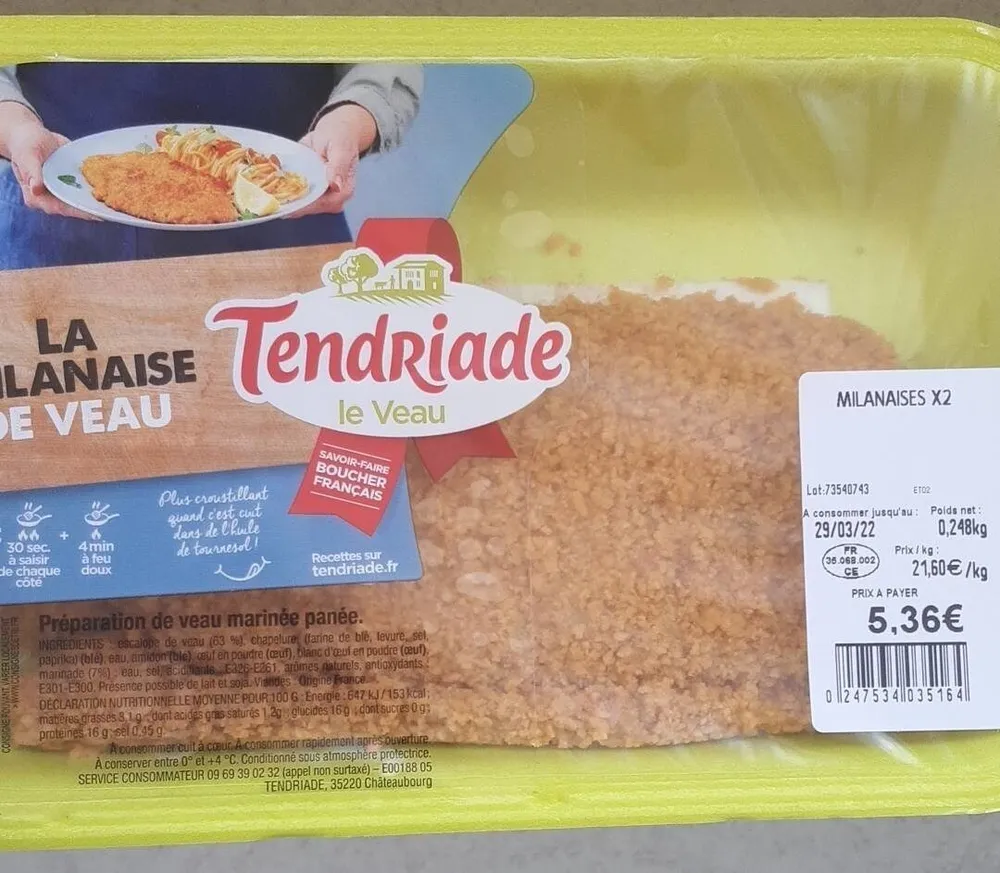 Milanaise de Veau