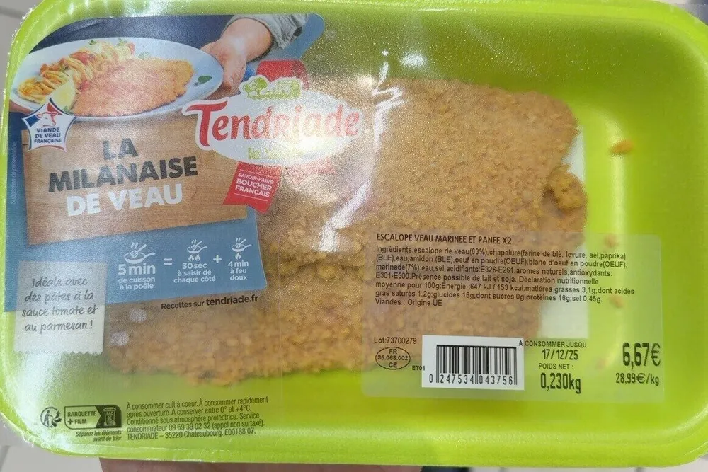 La milanaise de veau
