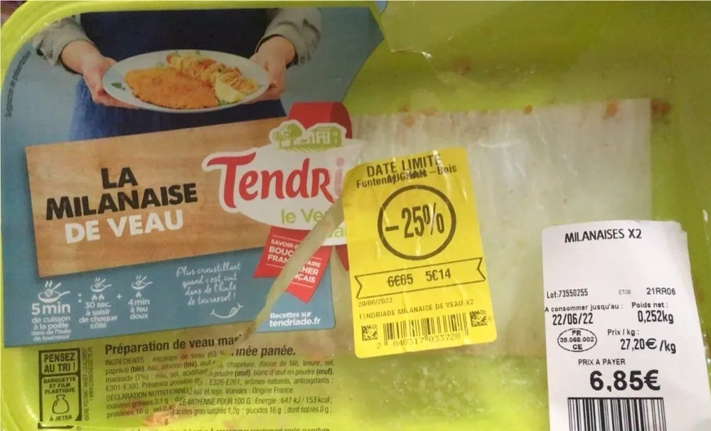 La milanaise de veau