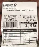 Boudin noir antillais