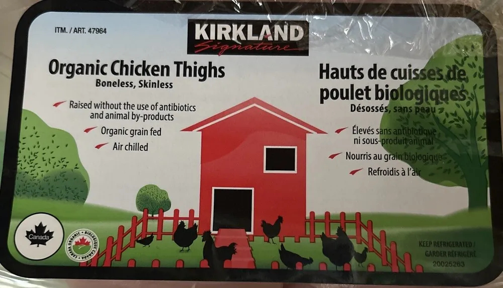 Organic Chicken Thighs Boneless Skinless