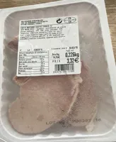 Cote de porc nature cuite