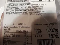 Cote fumée cuite