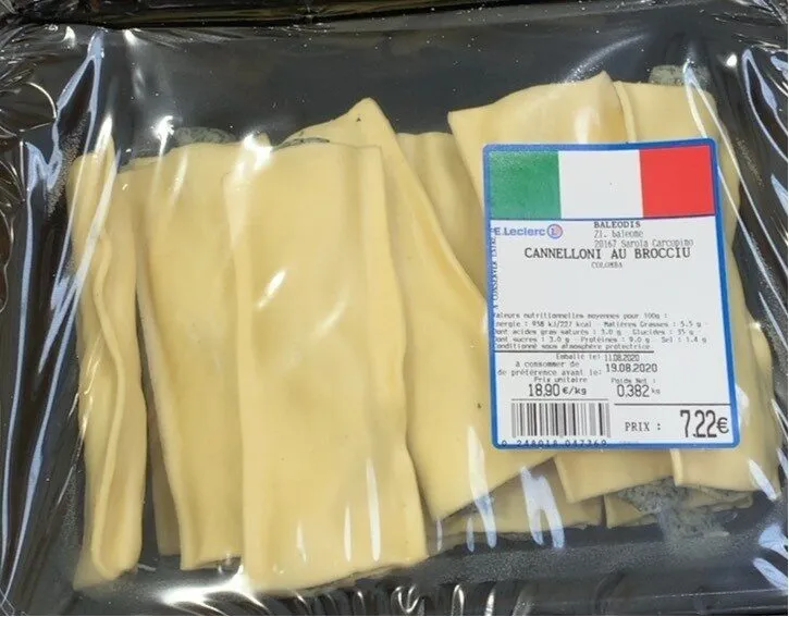 Cannelloni au brocciu Colomba