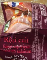 Roti cuit fumé superieur traité en salaison