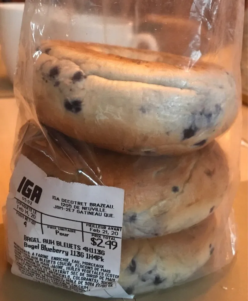 Bagel auh bleuets