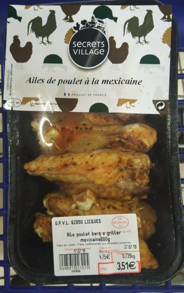 Ailes de poulet à la mexicaine