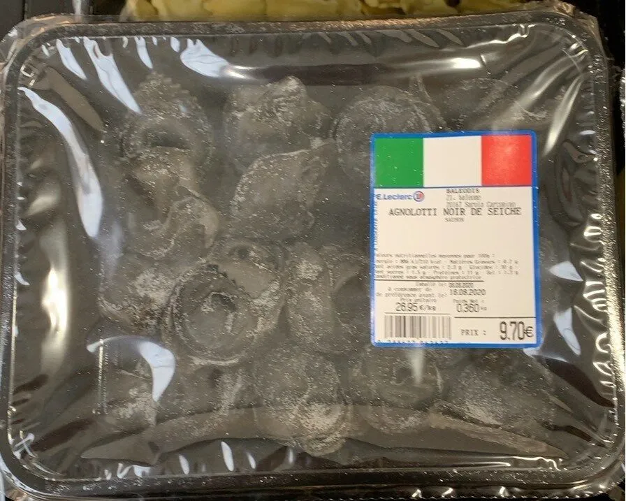 Agnolotti noir de seiche