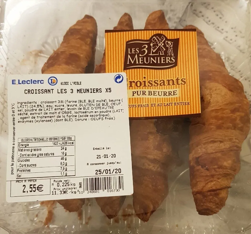 Croissants pur beurre