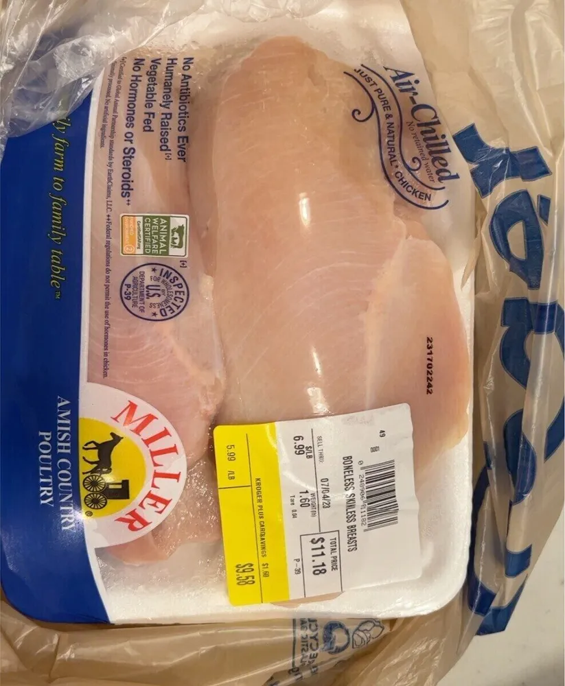 Skinless boneless chicken breadt