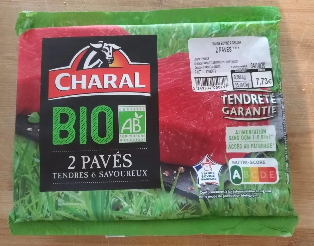 Charal 2 pavés BIO