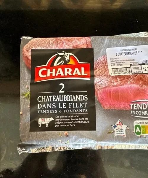 Chateaubriands dans le filet