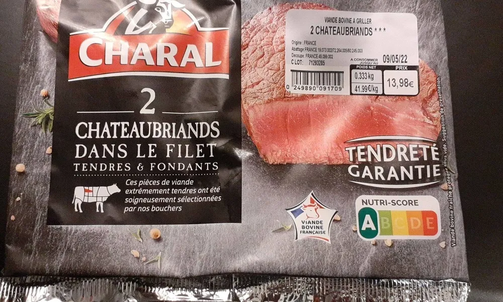 Viande bovine Charolais chateaubriand