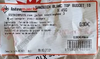 Sandwich blanc top budget