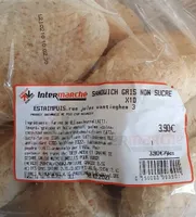 Sandwich gris non sucre