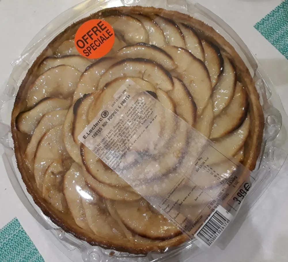 Tarte aux pommes 6 parts
