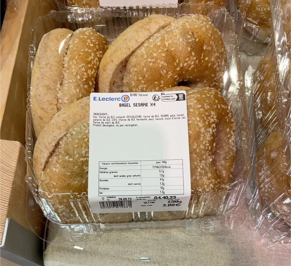 Bagel sésame x4