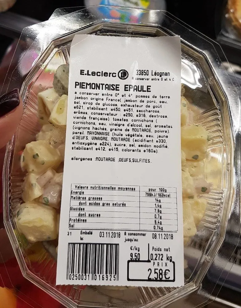 Piemontaise epaule