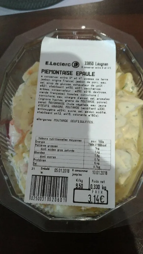 Piemontaise épaule