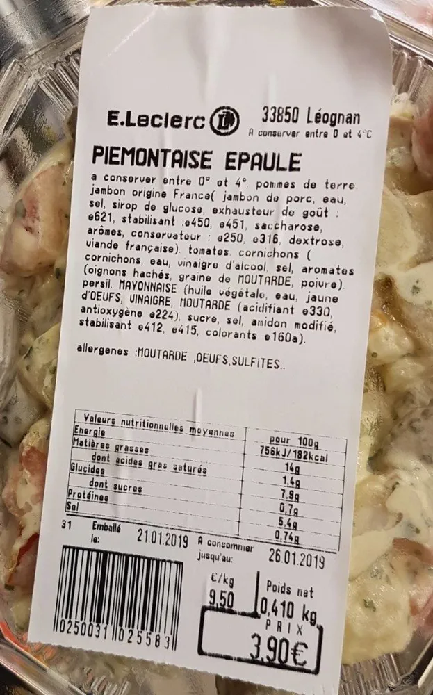 PIEMONTAISE  EPAULE